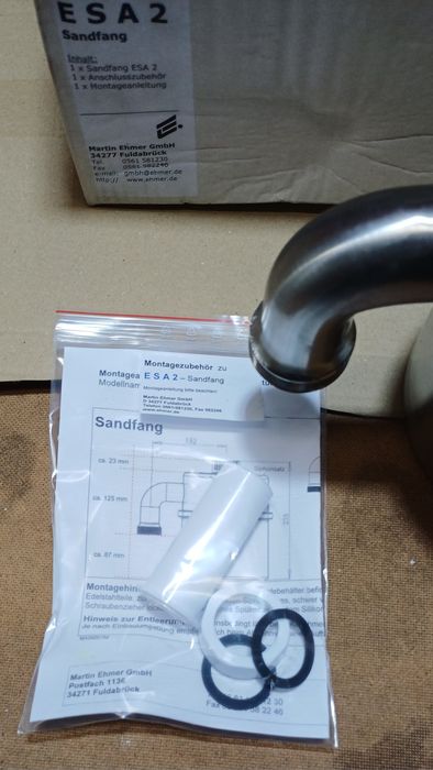 Separator ESA2 osadnik piasku gipsu zanieczyszczeń pod zlew