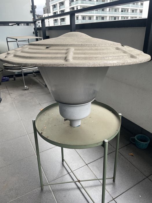 Lampa parkowa Mesko OZPR 250 oprawa ogrodowa zewnetrzna Polam PRL