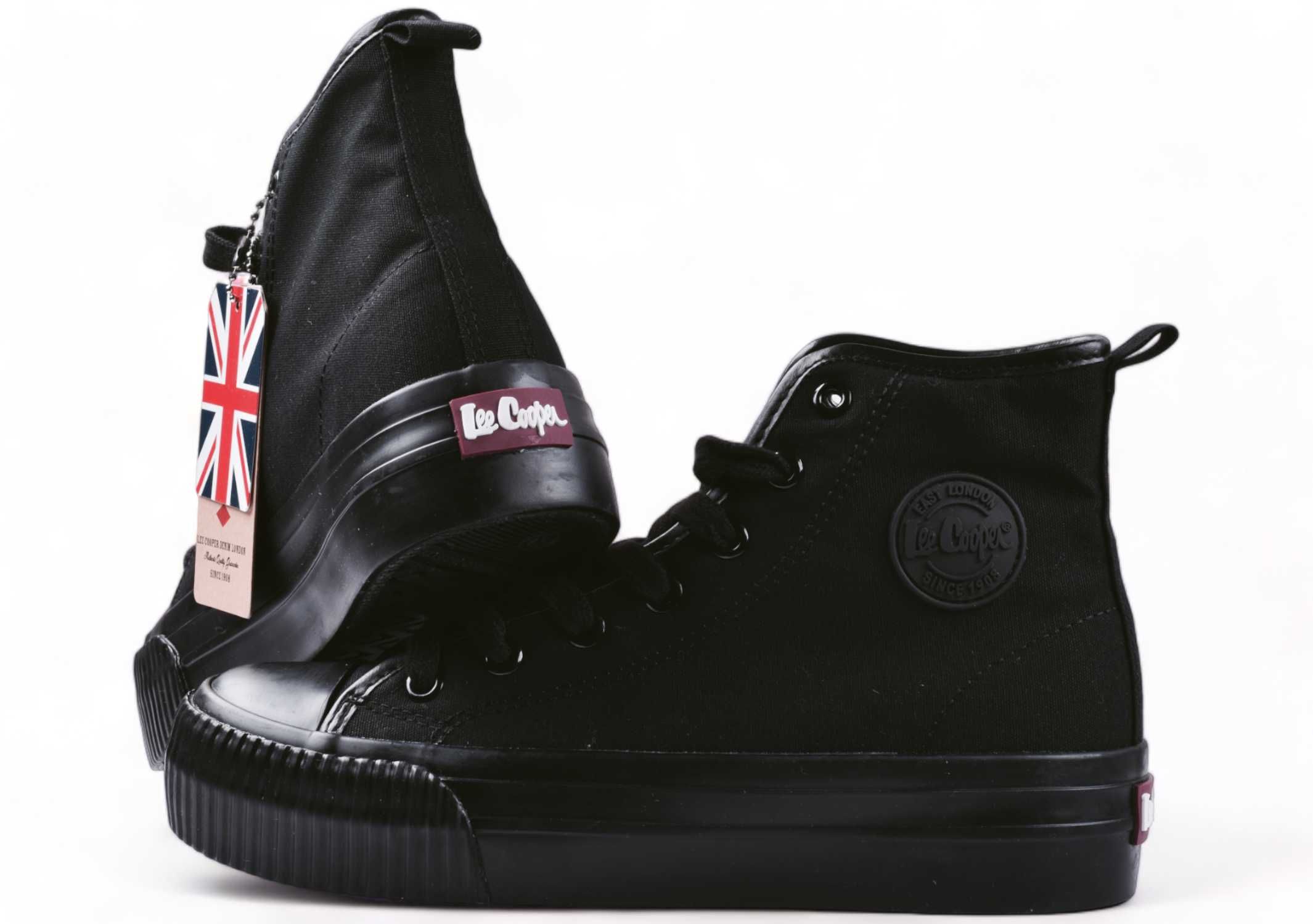 Buty Damskie Lee Cooper Trampki Platforma za kostkę -2134 r.38 CZARNE