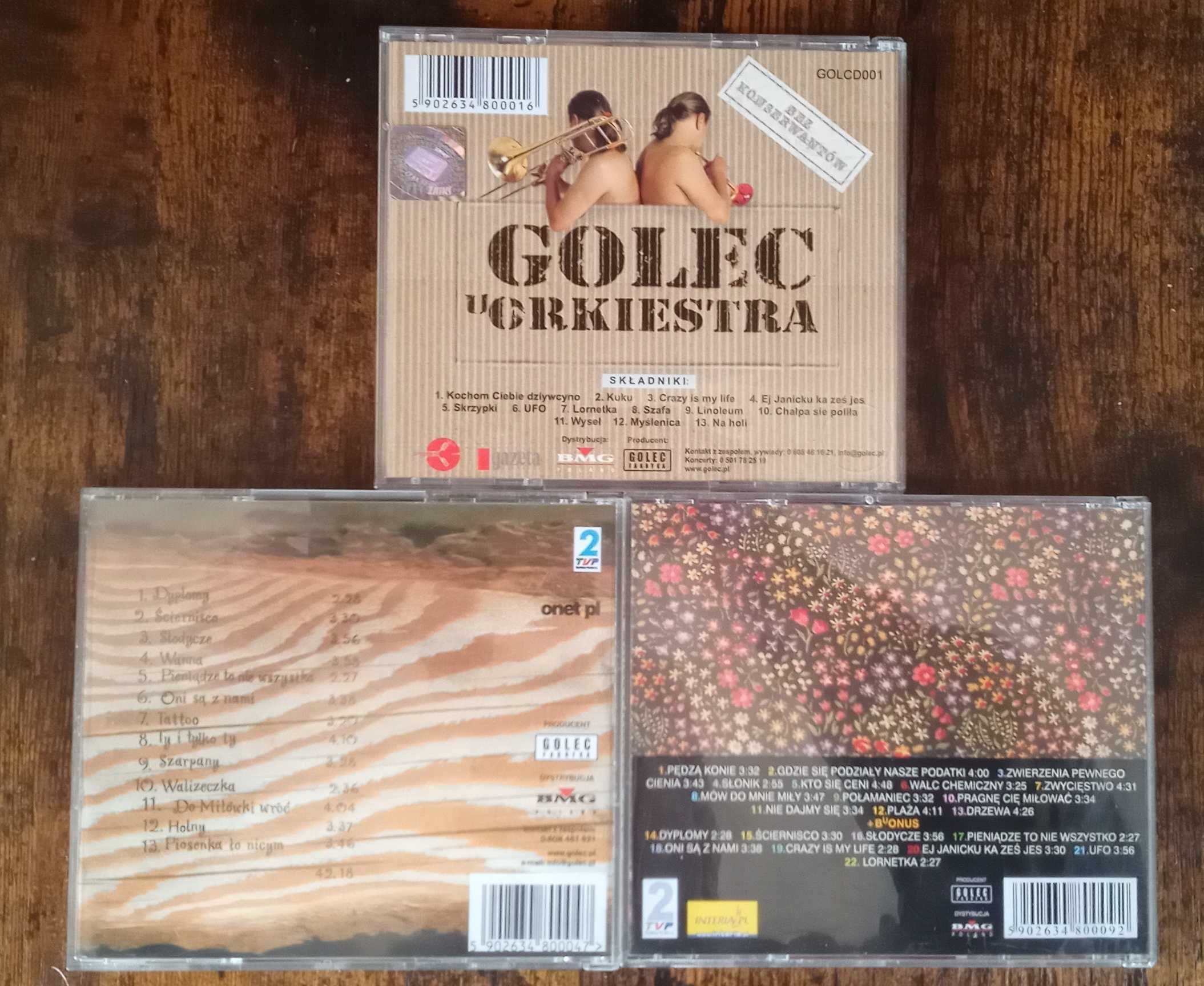 Golec uOrkiestra. Trzy płyty CD. Stan bardzo dobry.