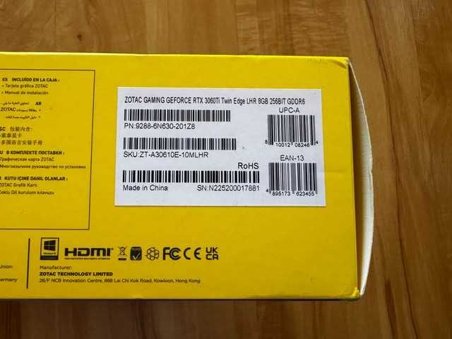 Karta Graficzna Zotac GeForce RTX 3060 Ti Twin Edge LHR 8GB