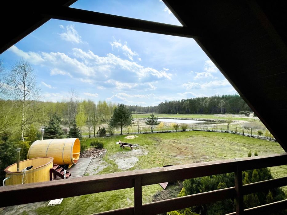 Leśny Domek - na wynajem, w cichej okolicy z sauną i ruską balią