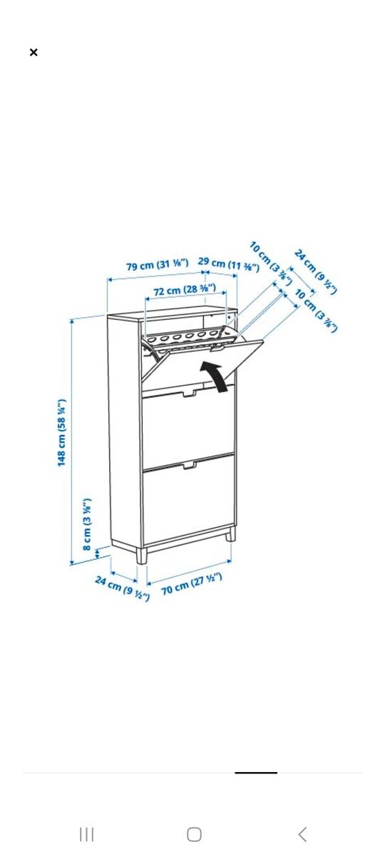 Sapateira IKEA como nova