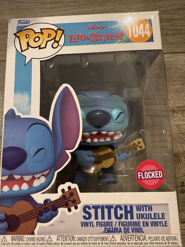 Figurka Funko Pop Stitch with Ukulele 1044 Lilo&Stitch FLOCKED