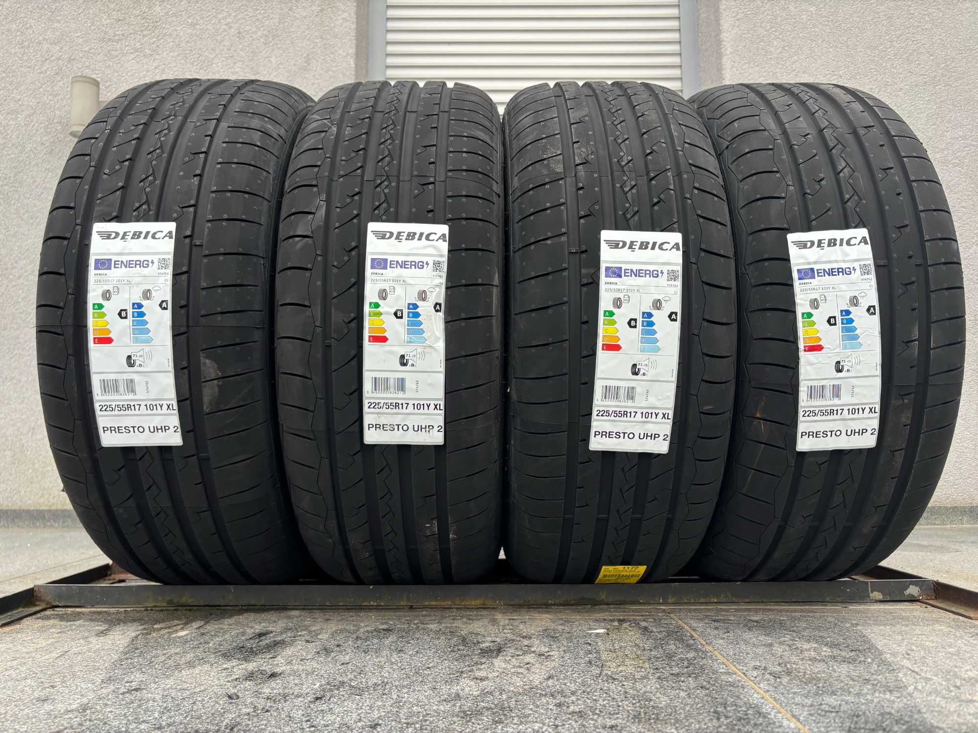 4szt letnie 225/55R17 Dębica UHP2 prod. 2024 rok! 101Y XL B,A,71db gwa