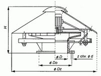 Wentylatory promieniowe dachowe typu WPD