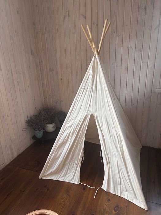 Kids Concept намет-вігвам / tipi – великий, бежевий