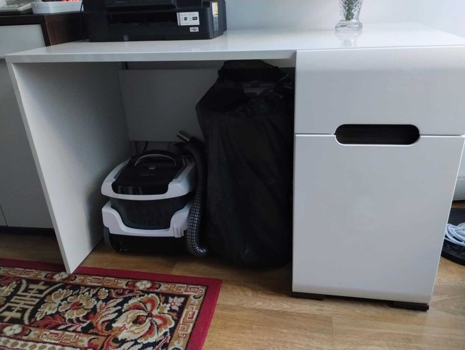 Biurko duże, białe Azteca Trio połysk - Katowice