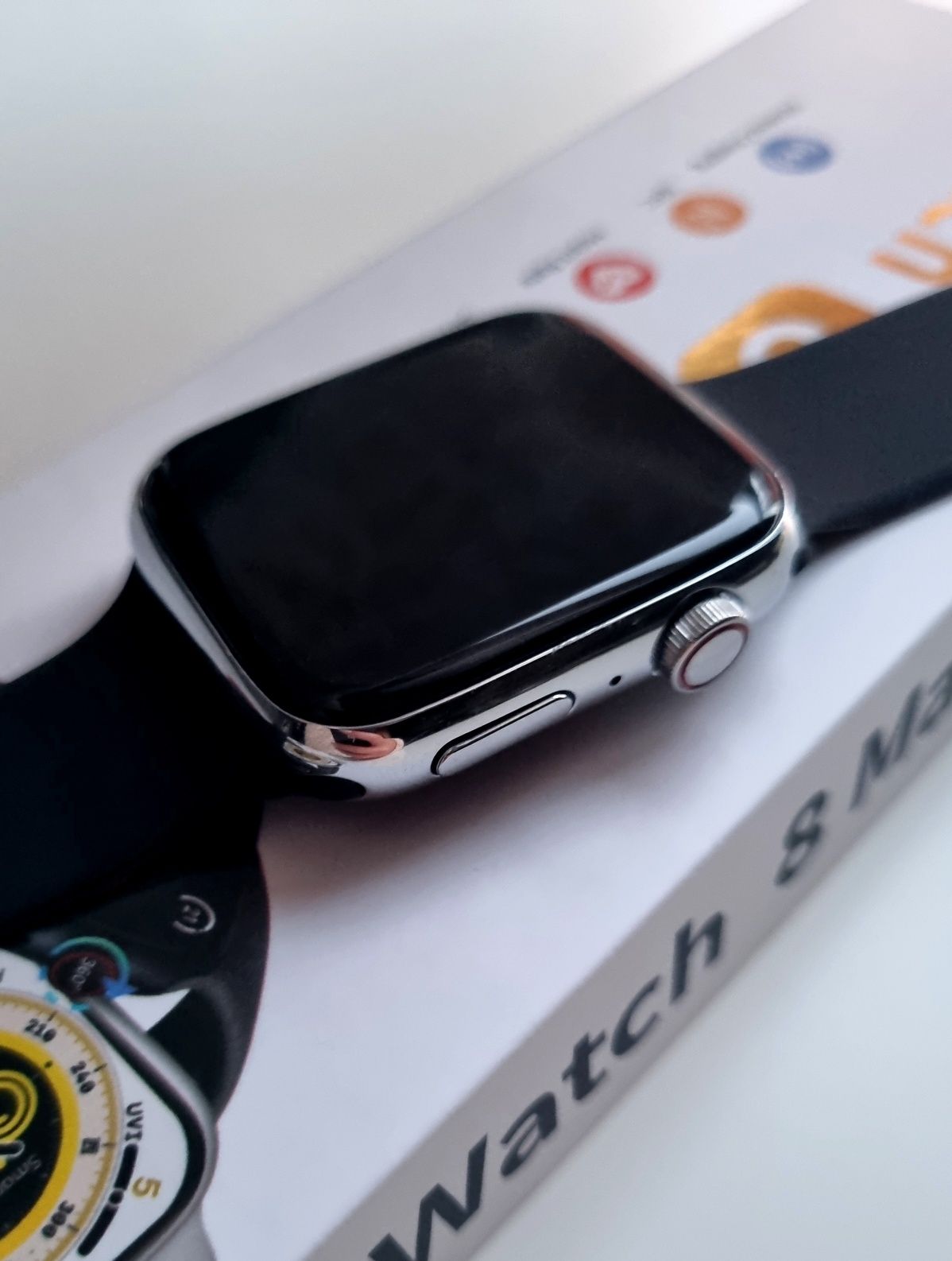 Czarny smartwatch NOWY