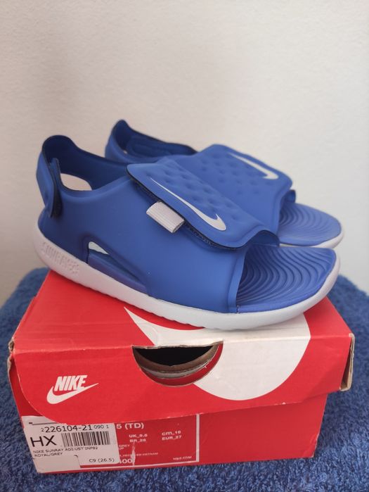 Nowe, Sandały Nike Sunray Adjust 5 V2 , rozmiar 27,niebiesko-szare