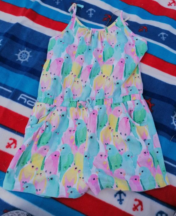 Letni kombinezon dziewczęcy  h&m 6-8lat 134