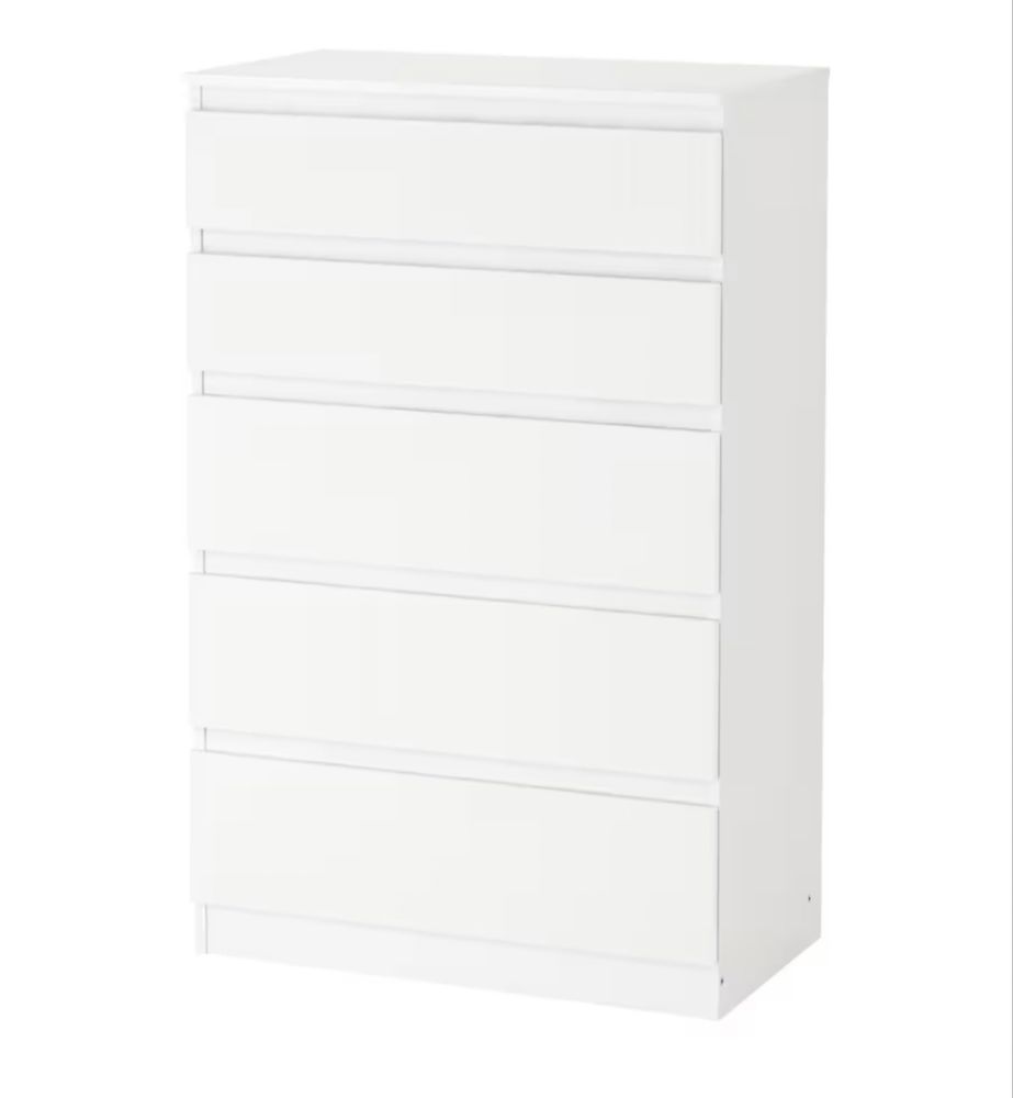 Cómoda IKEA KULLEN c/5 gavetas, branco, 70x112 cm