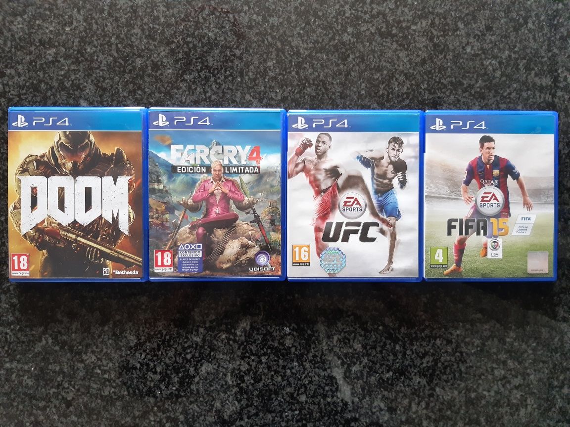 Jogos PS4 Doom e Fifa15