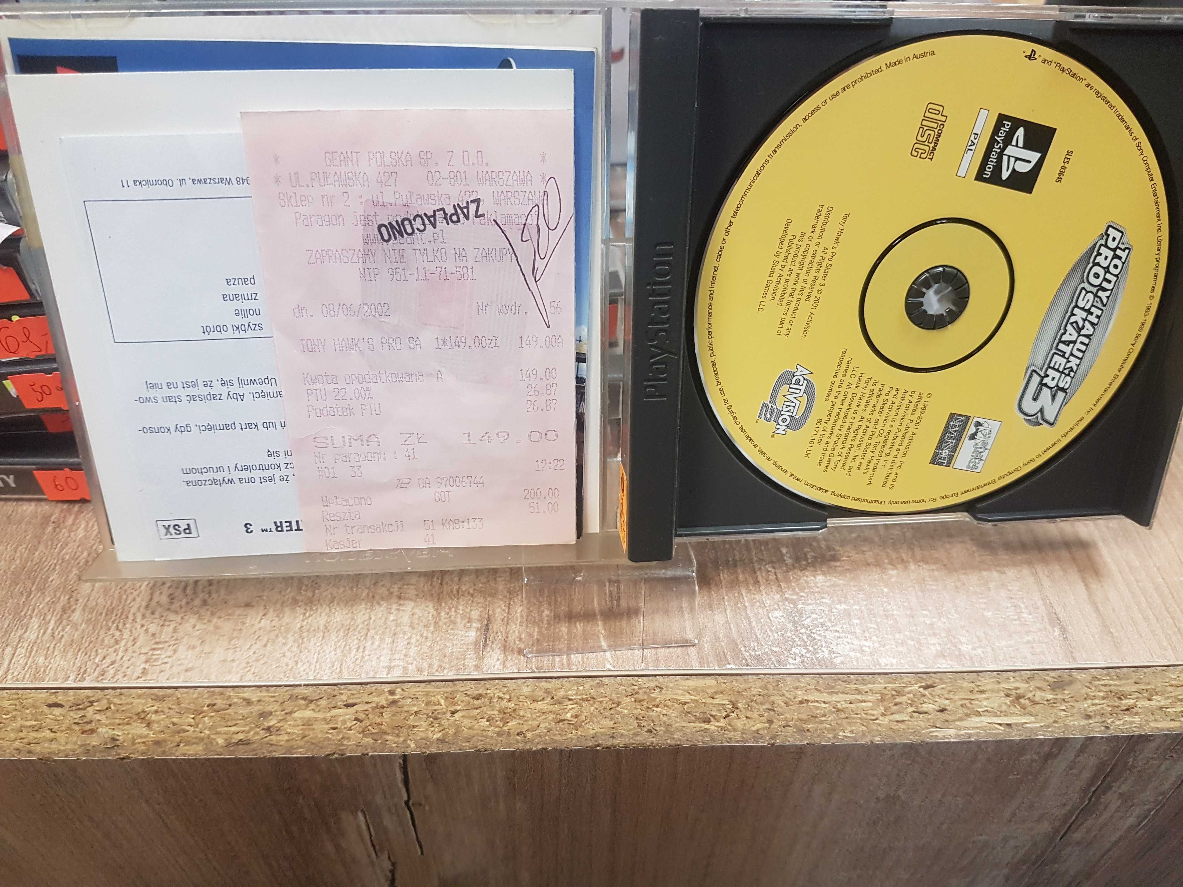 Tony Hawk's Pro Skater 3 PS1, Sklep Wysyłka Wymiana