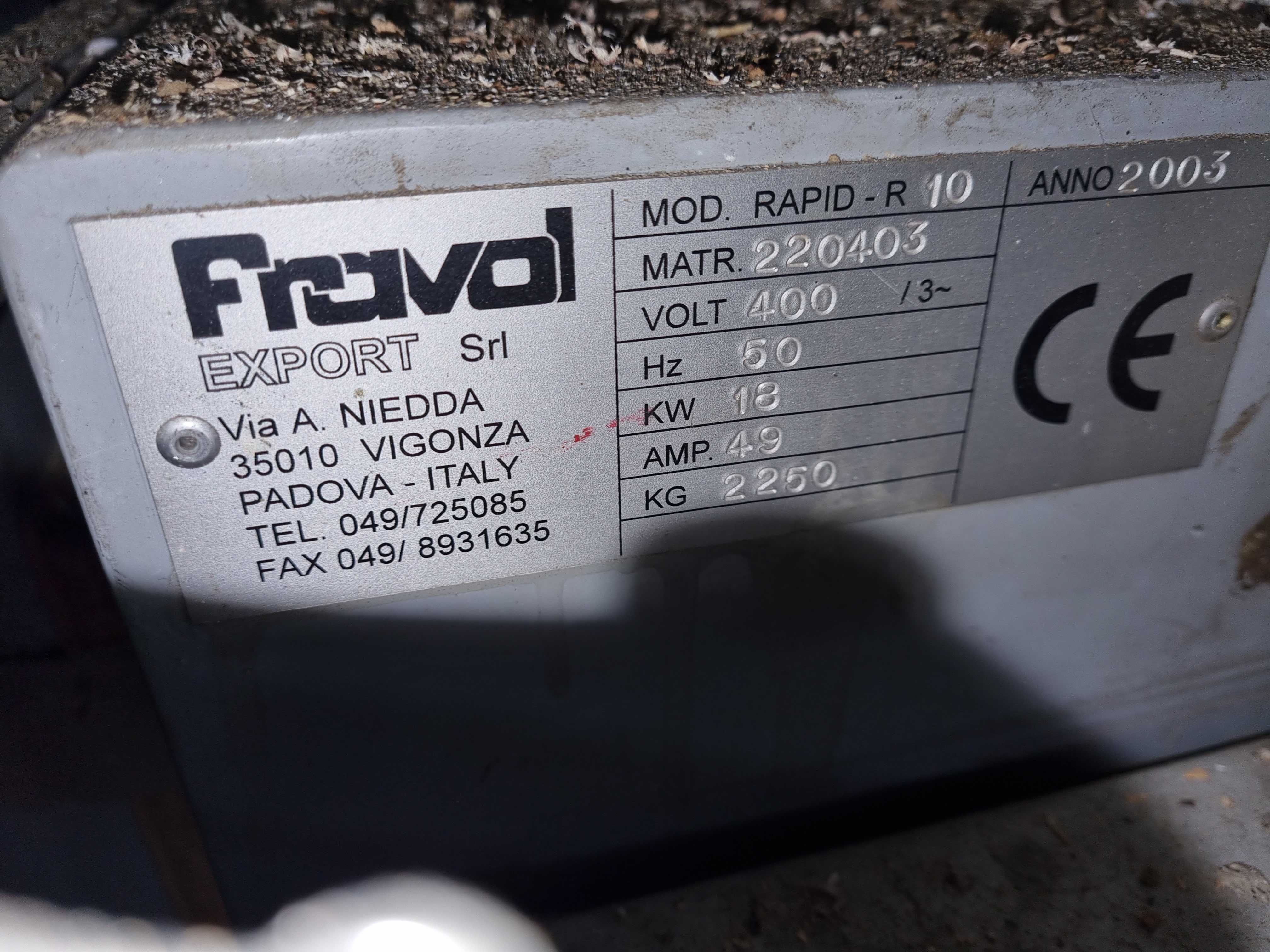 Orladora FRAVOL Rapid R 10 c/ Tupias e arredondador