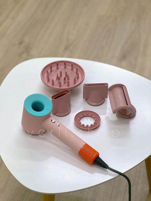 Потужний фен з насадками — професійна укладка вдома, різні кольори!