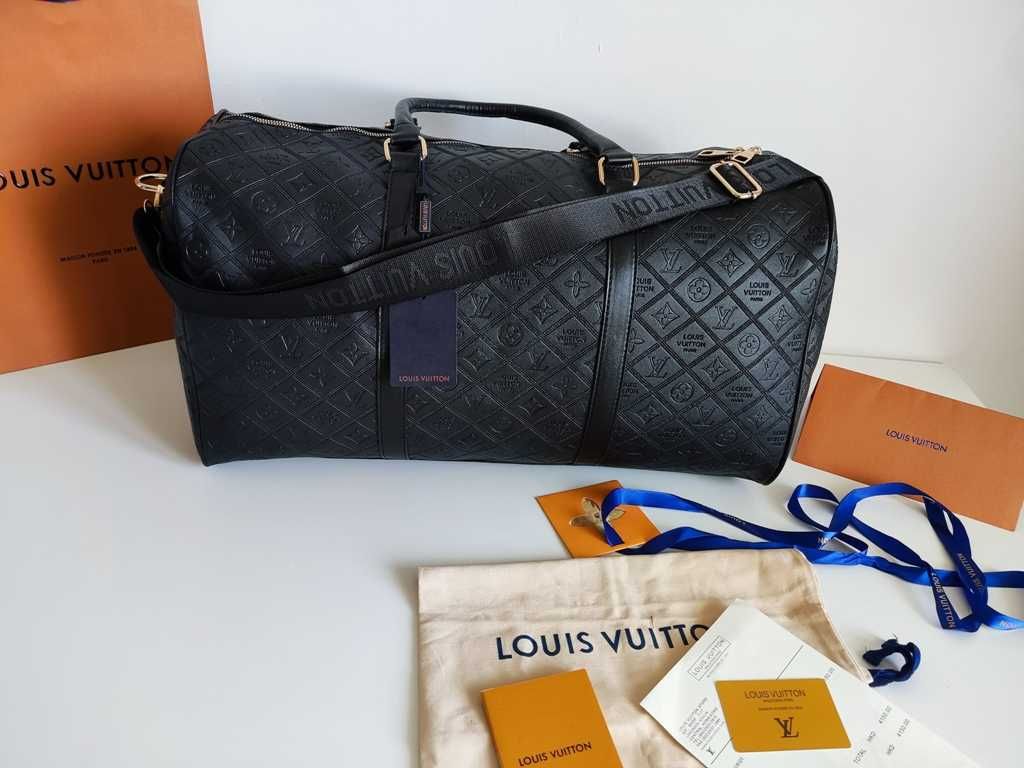 Louis Vuitton Torba podróżna, na siłownię, weekendowa, skóra 95-34