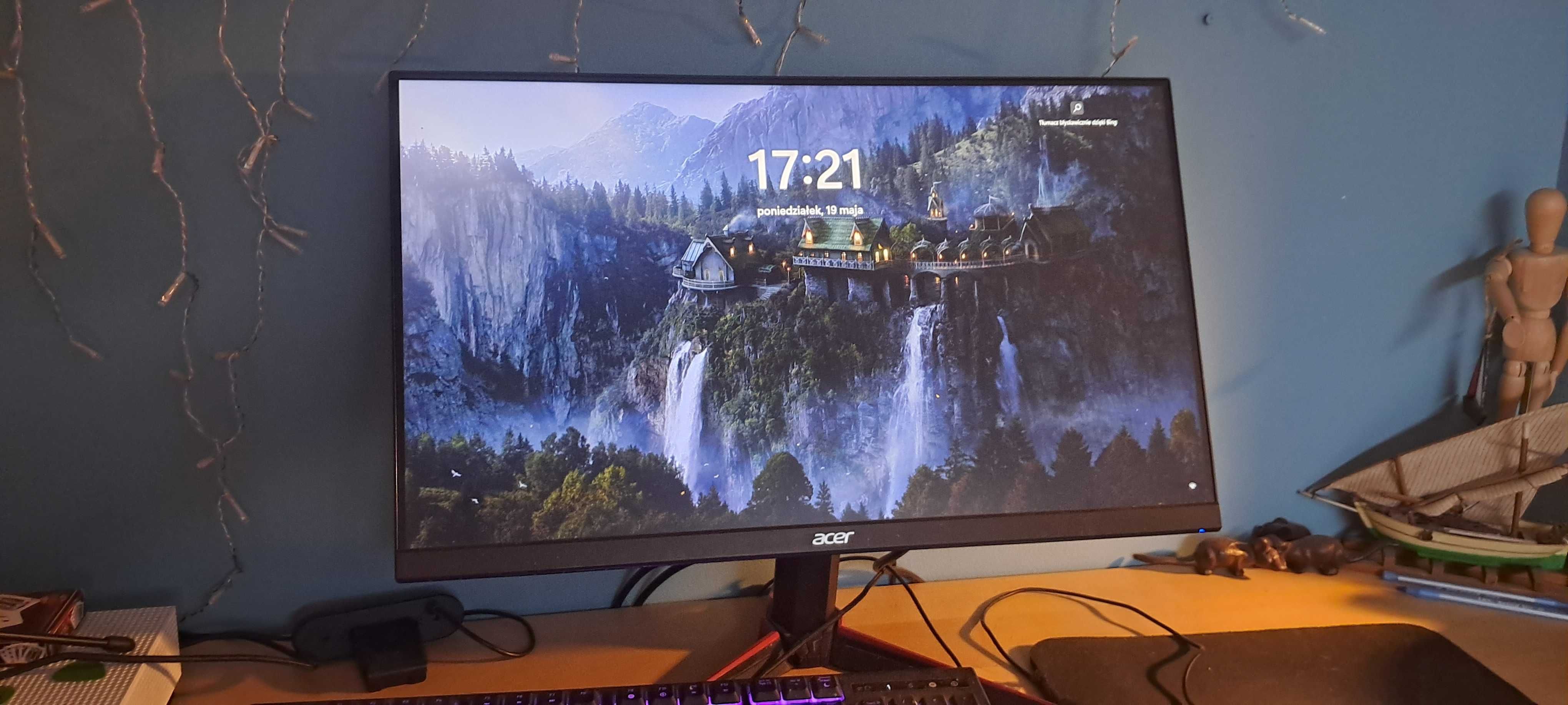 Komputer gamingowy I5-12400F RTX3050 + monitor ACER, klawiatura,mysz