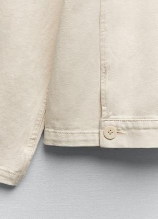 Трендова джинсова сорочка оверсайз куртка zara