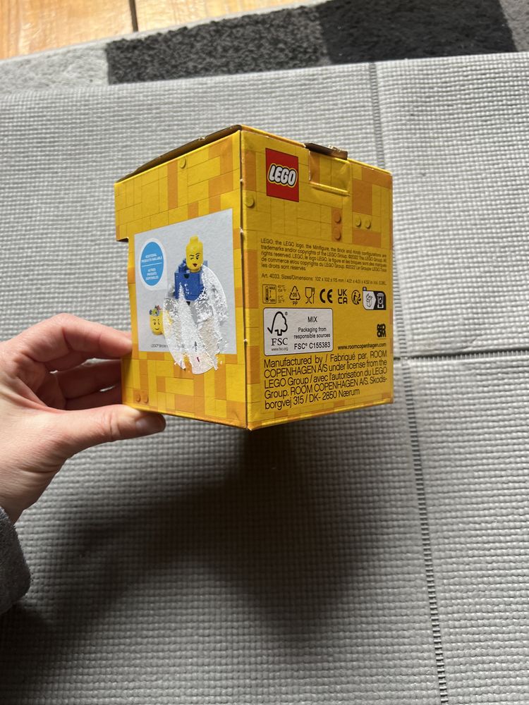 Głowa lego do przechowywania klocków pojemnik