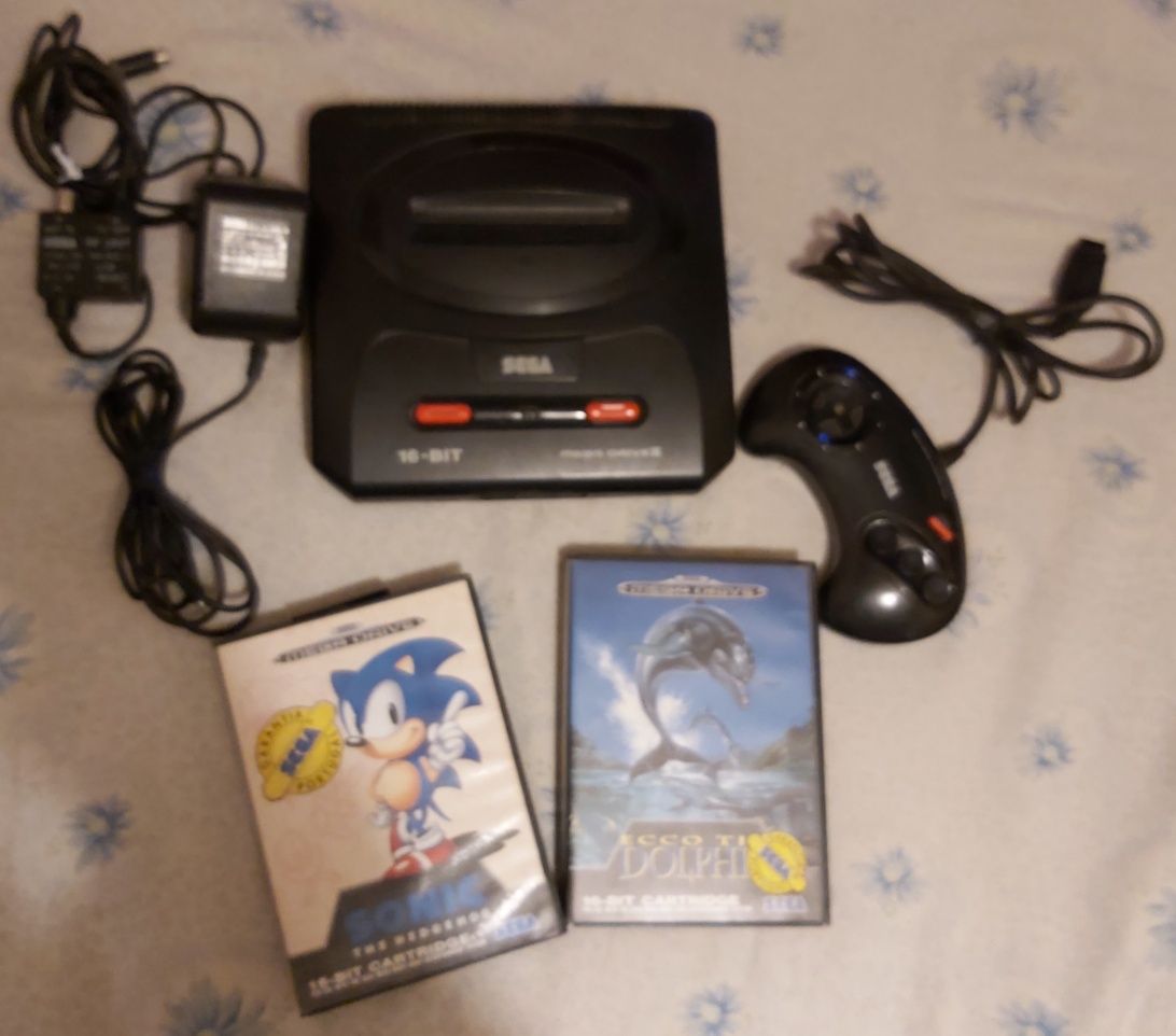 Mega drive ll jogos e pistola.