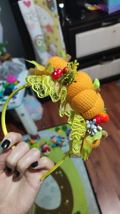 Дитячий обруч з гарбузиками