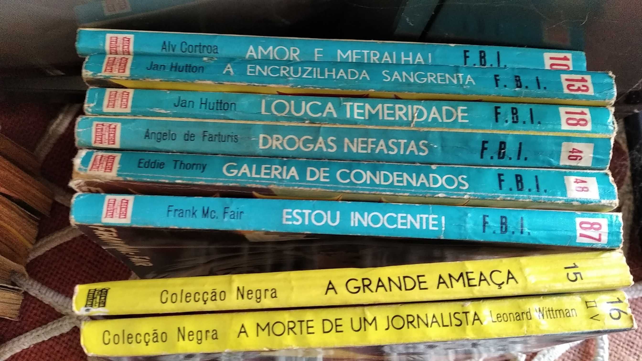 A Coleções; Vampiro, Valentes, Negra,Dalia,Rosa,Diamantina,Conan Doyle