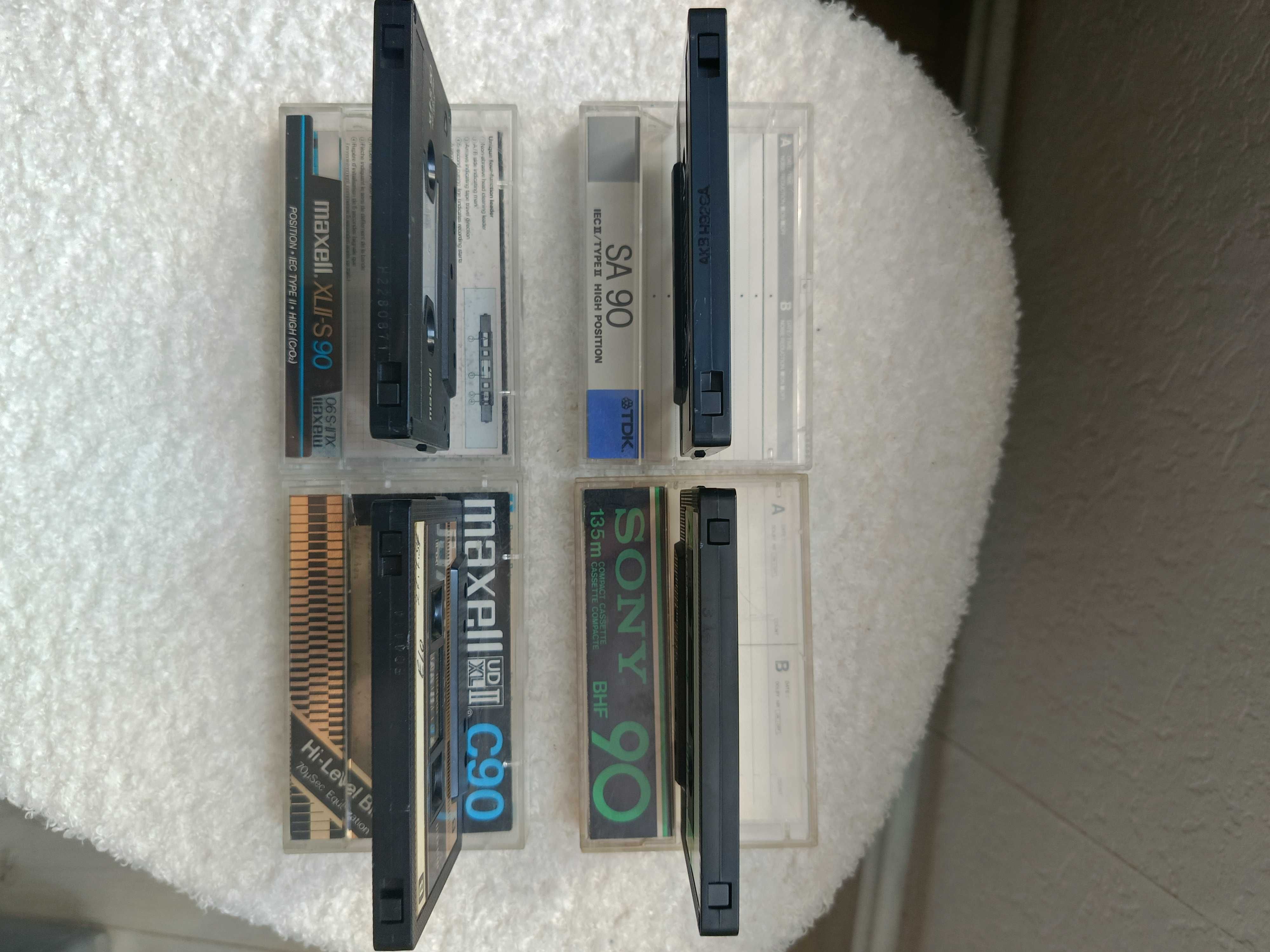 Kasety magnetofonowe MAXELL SONY TDK 4 szt.