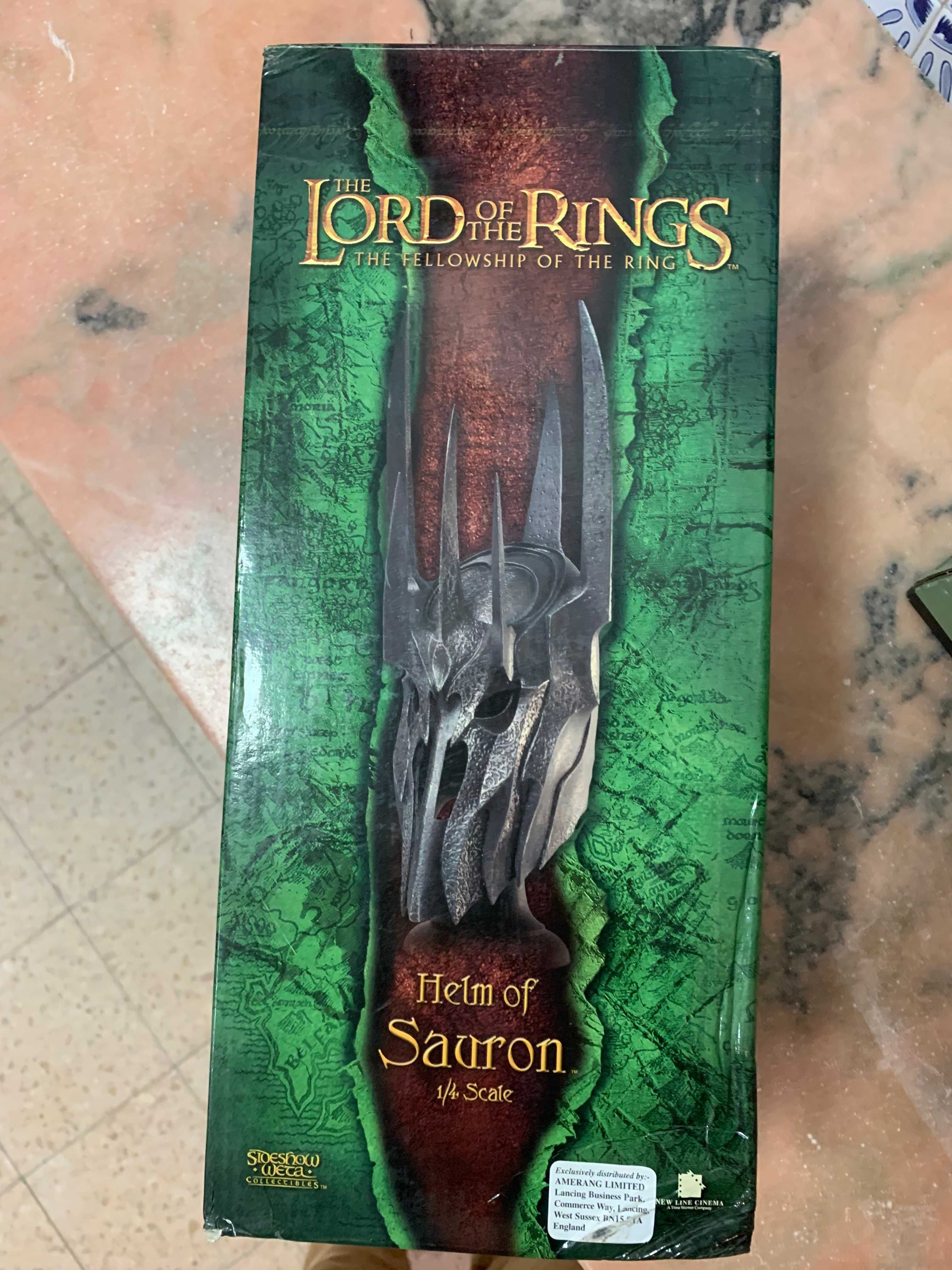 Senhor dos Anéis Lord of the Rings Helm of Sauron Sideshow Weta