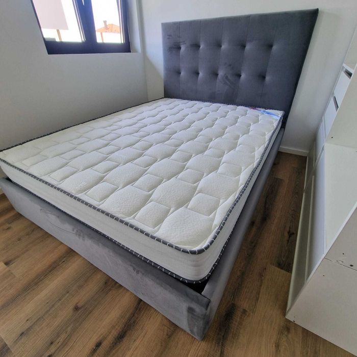 Camas de Casal Estofadas de Luxo 199€ Disp. em Várias Cores! 190x140m!