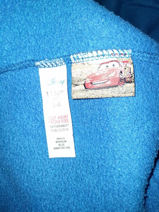 Auta Cars Zygzak McQueen szlafrok z kapturem rozmiar 116