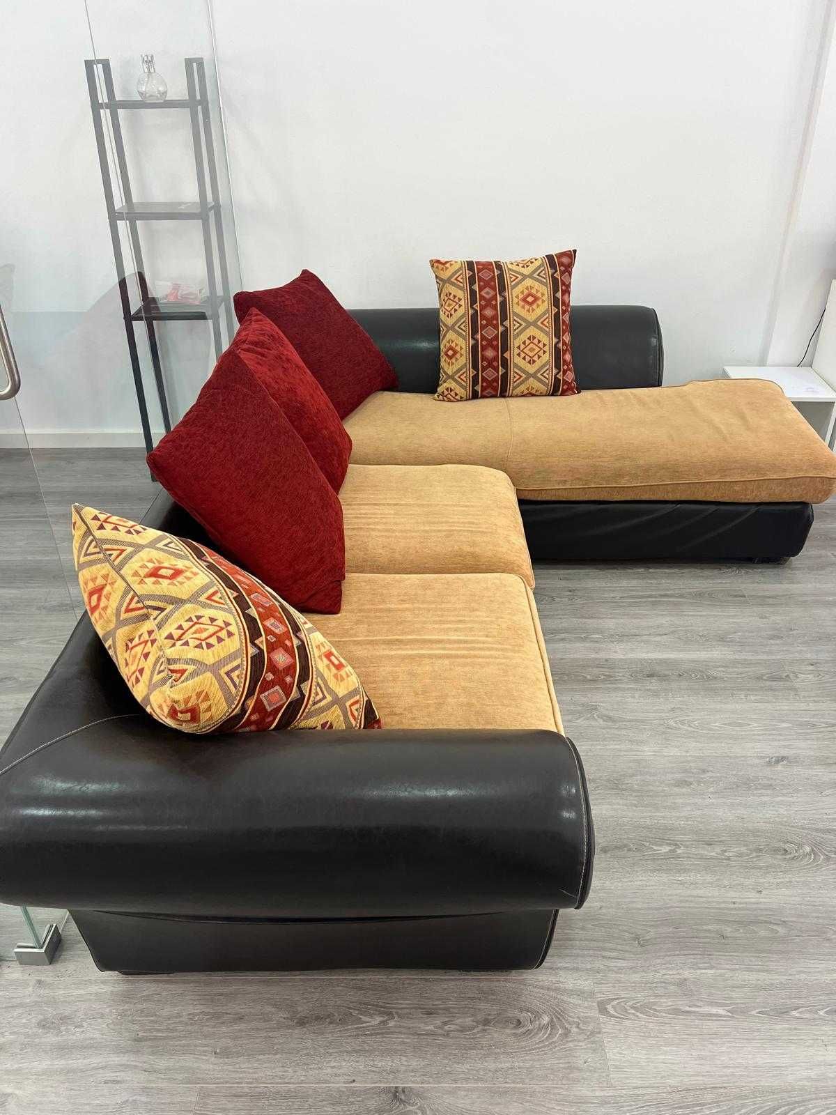 Sofa de canto com 6 lugares