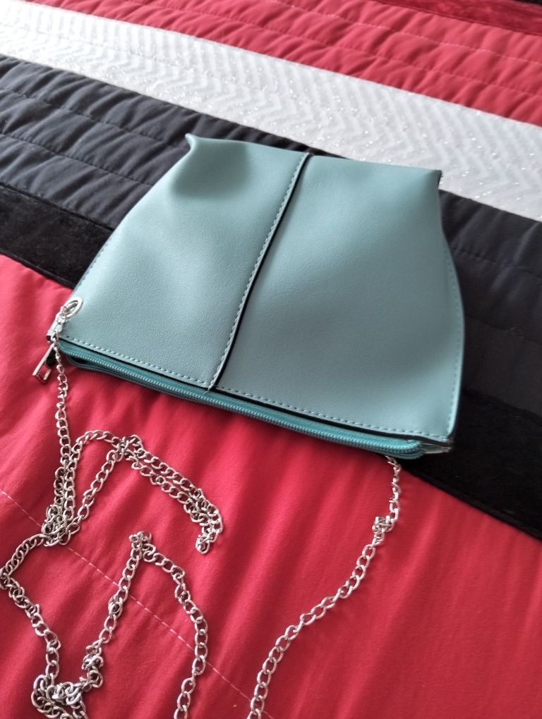 Bolsa de ombro verde marinho