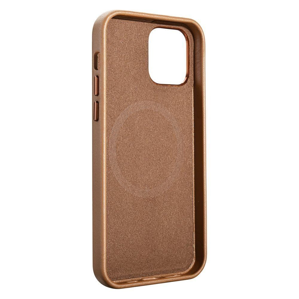 Etui Leather Do Iphone 12 Mini Brązowy (Kompatybilne Z Magsafe)