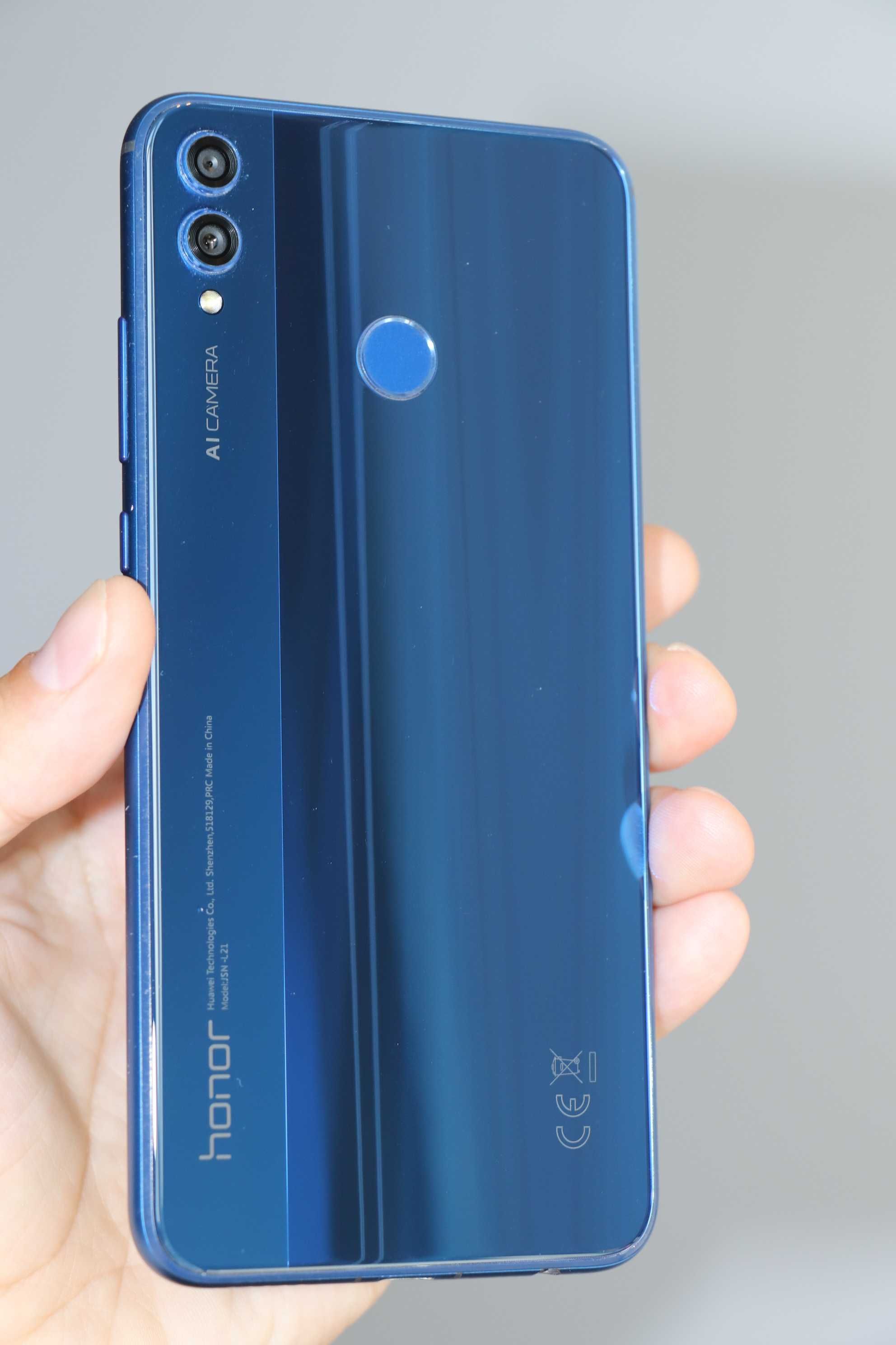 Honor 8x  4/64GB Blue, идеальное состояние! Наложка