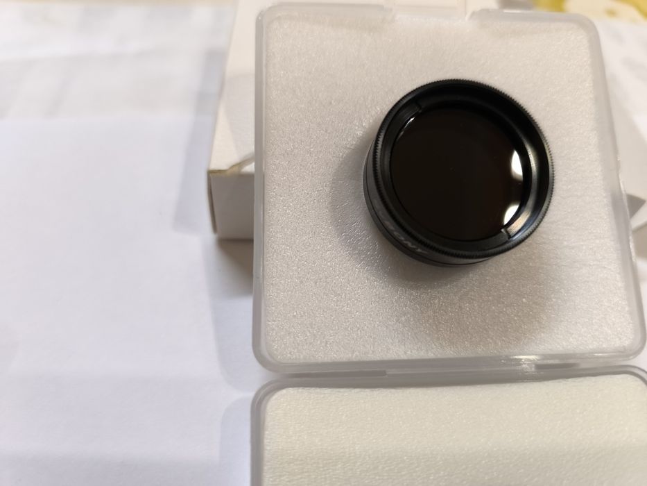 Filtro polarizador variável para telescópio