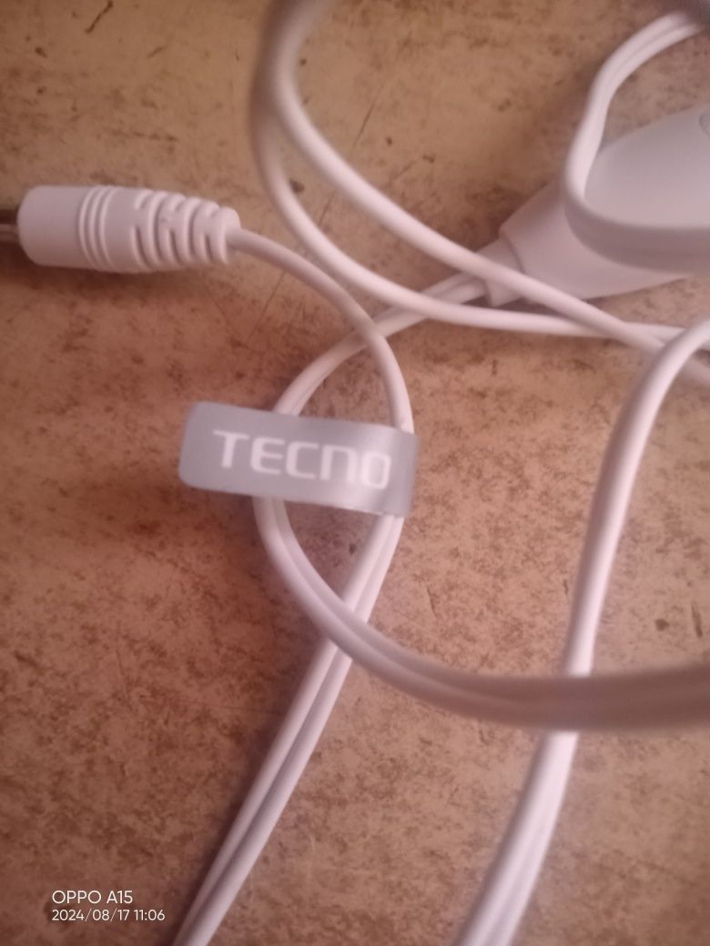 Гарнитура, проводные наушники TECNO