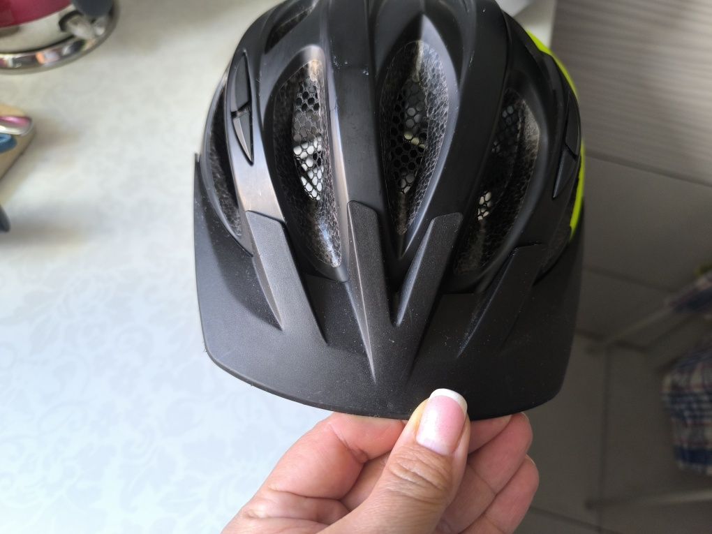 Kask dziecięcy Rockrider B’TWIN rower hulajnoga zielono czarny r.S