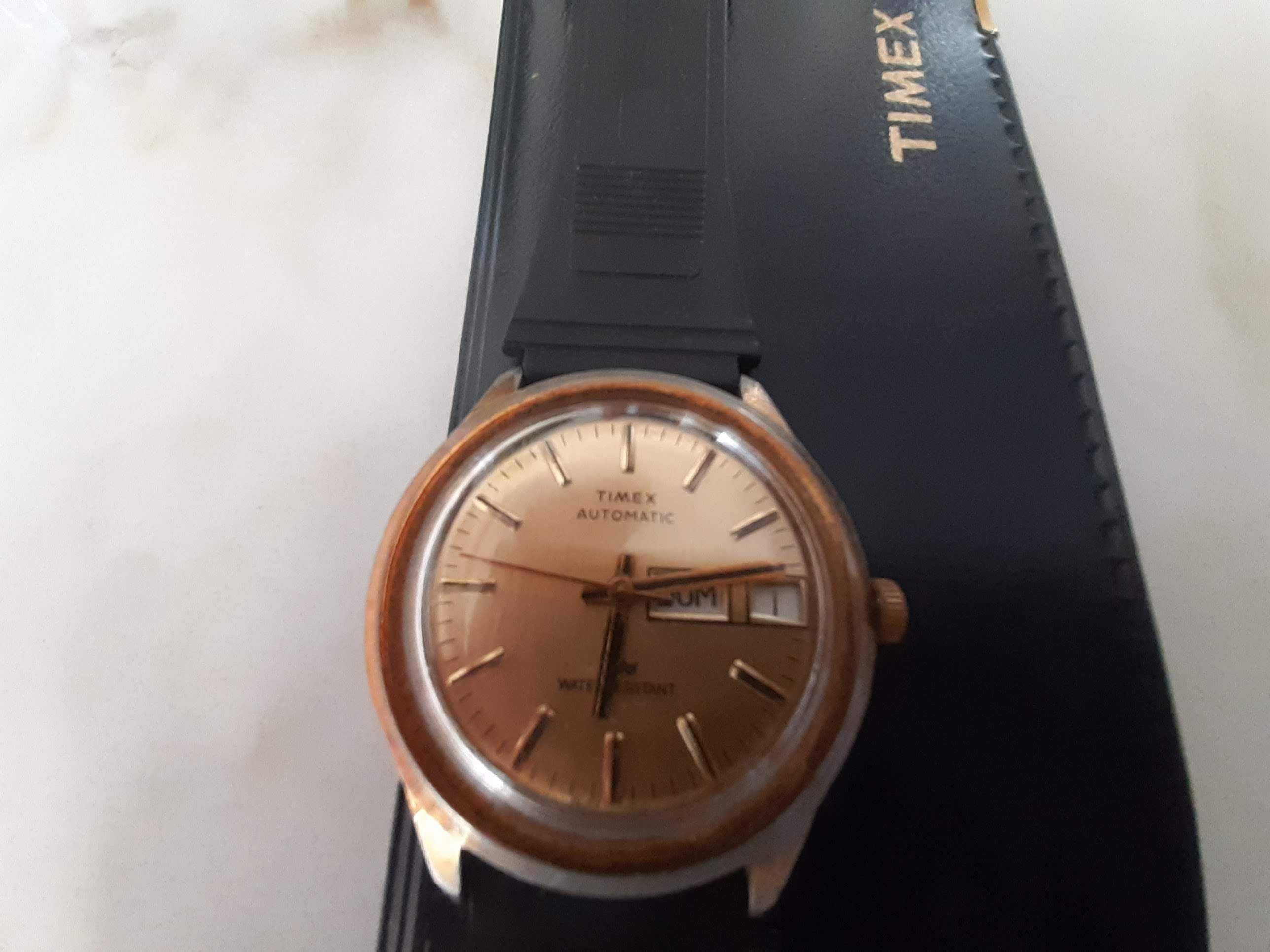 Relógio masculino Timex, vintage, Automático, Resistente à água