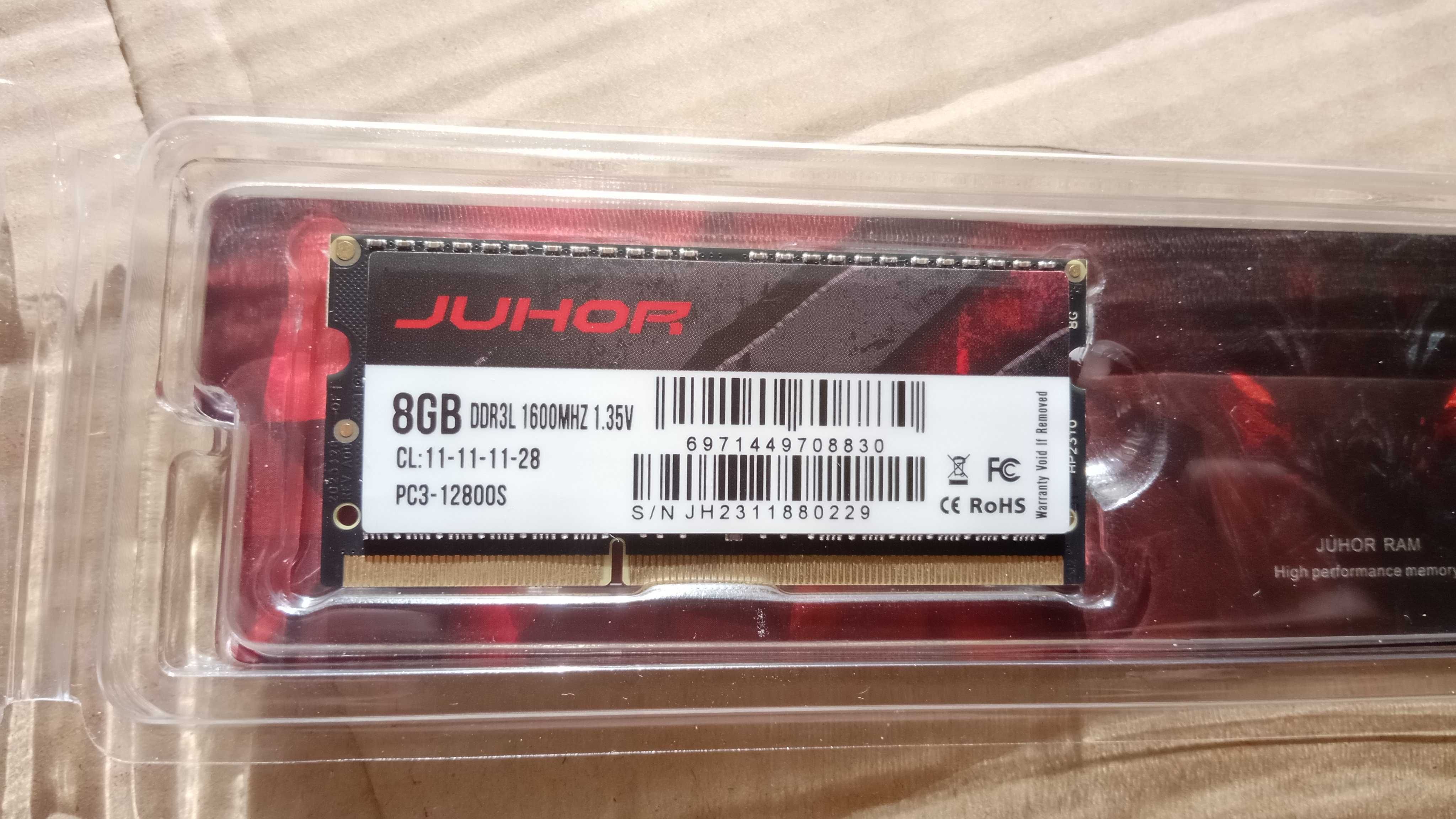 Módulo RAM SO-DIMM 8GB DDR3L 1600Mhz, Inc. portes