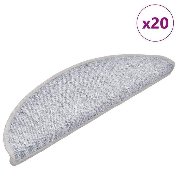 Vidaxl Maty Na Schody 20 Szt. Jasnoszary 56X17X3 Cm