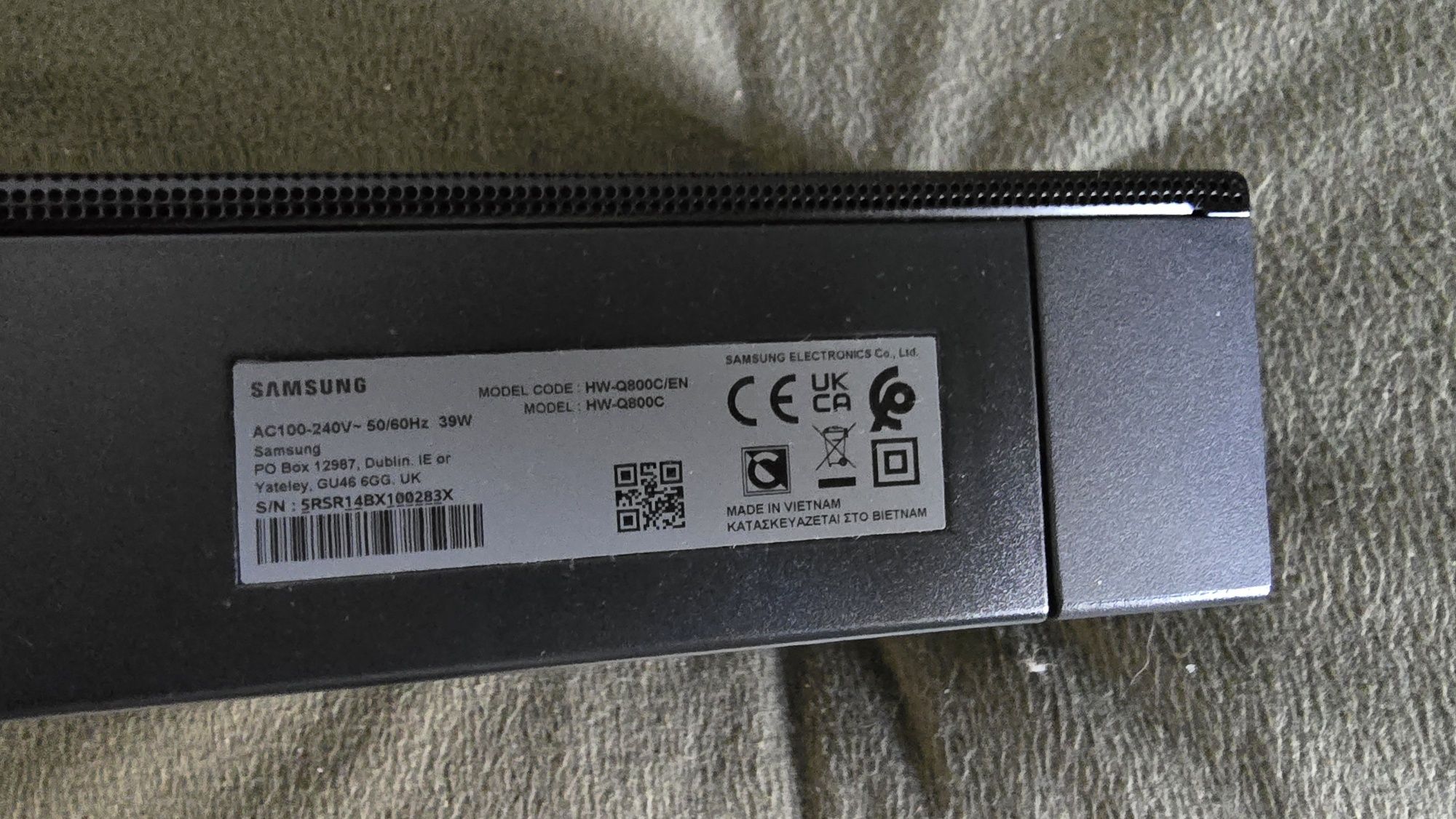 Samsung soundbar hw-q800c 5.1.1