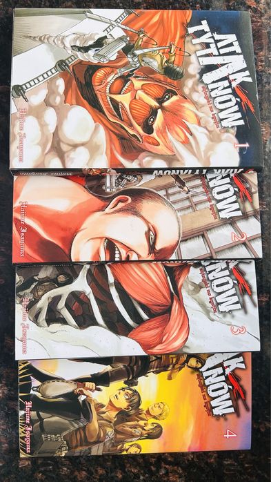 Manga Atak Tytanów 1-4 po polsku nowe
