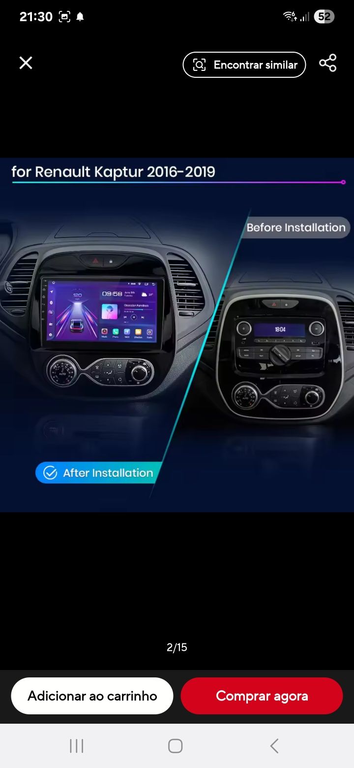 Radio android kadjar captur