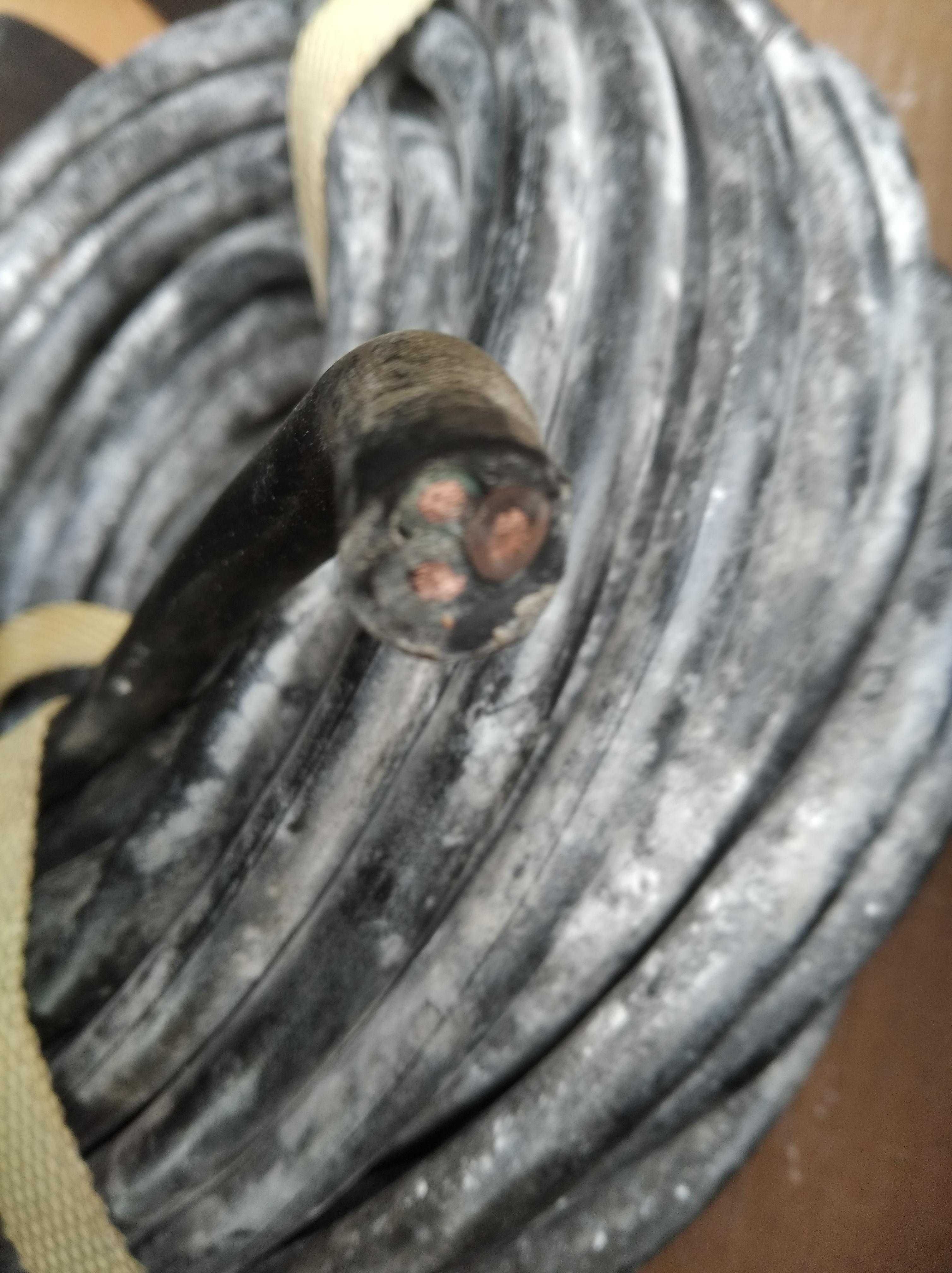 Kabel przewód okrągły linka 3x2,5 mm 25m używany