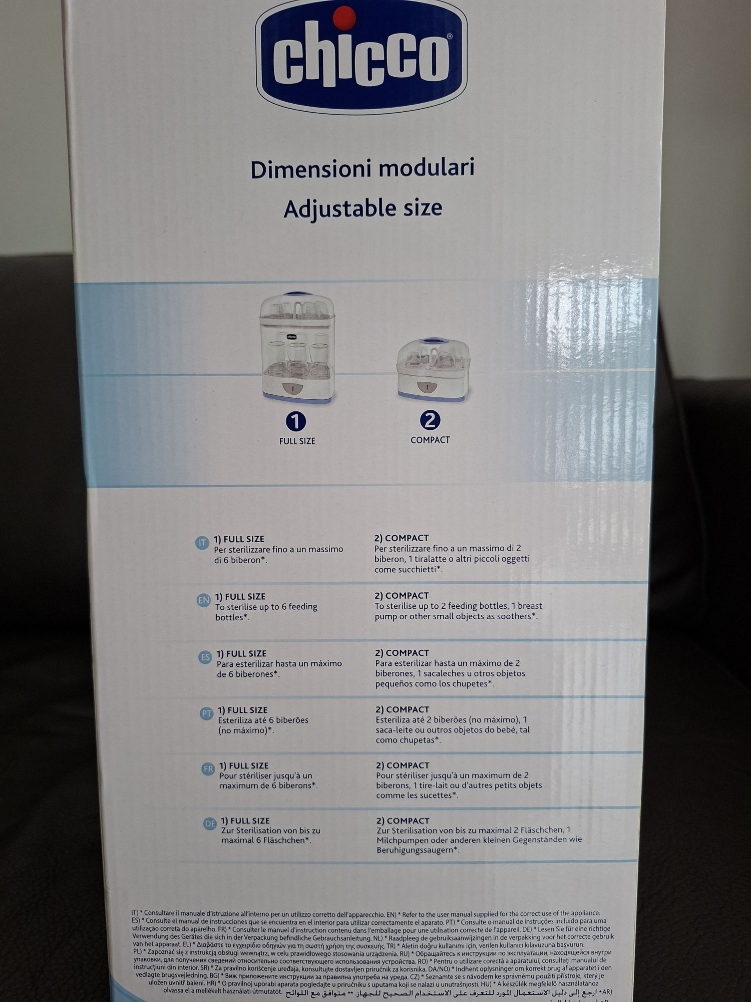 Esterilizador de biberões Chicco