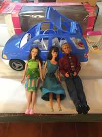 Carro Barbie Picnic SUV + 2 Barbies e 1 Ken