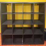 Estante Modular com 16 Compartimentos, iKEA, Cor Preto