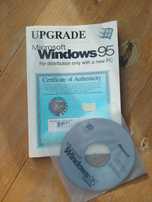 Vintage Microsoft Windows 95 Upgrade CD instrukcja manual po angielsku