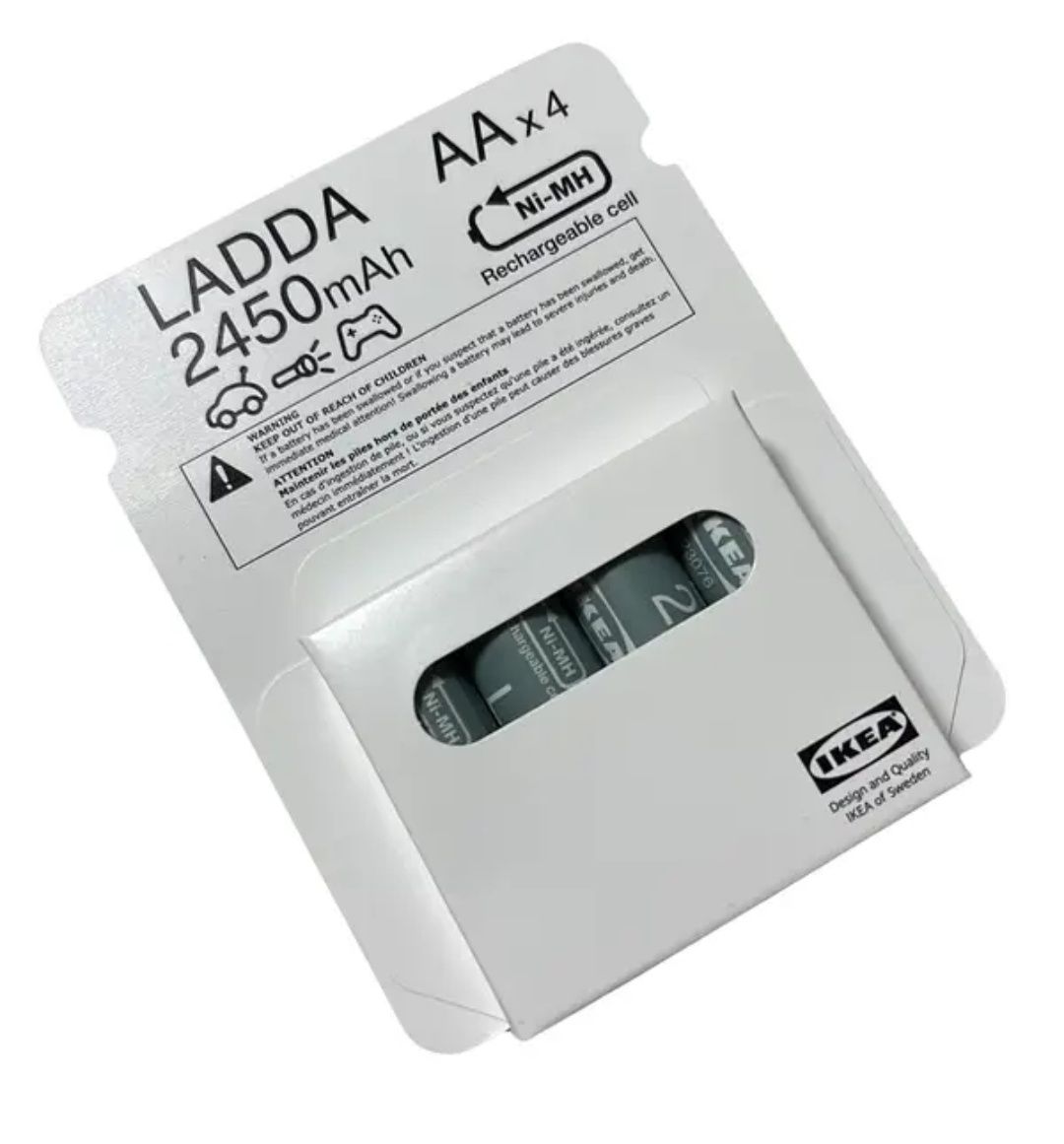 Аккумуляторные батарейки IKEA AA
